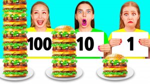 100 Слоев Еды Челлендж # Вкусные Рецепты от Fun Challenge