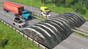 Автомобили против чудовищных лежачих полицейских - BeamNG Drive - 🔥 Сборник ULTIMATE Edition