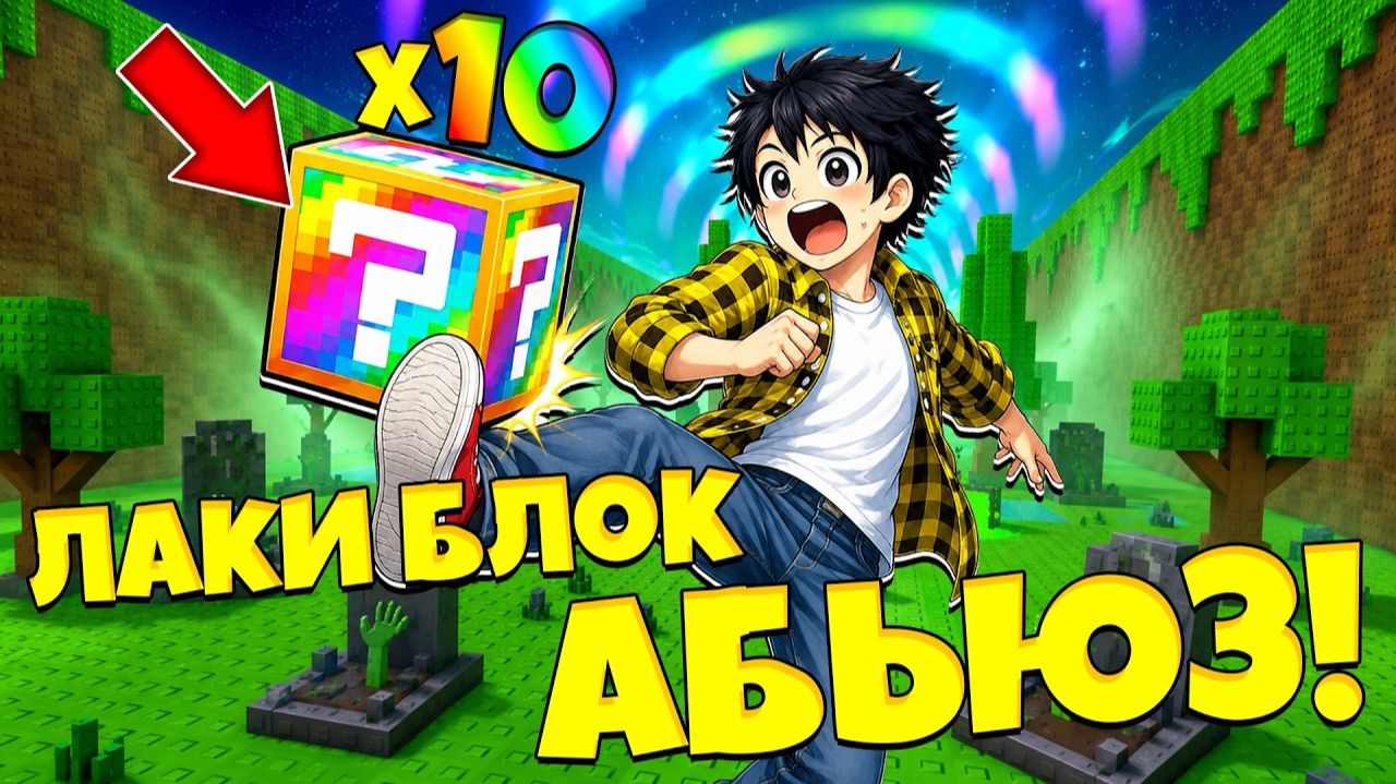 1 ПИНОК ЭТО 10 ЛАКИ БЛОКОВ! АДМИН АБЬЮЗ С МЕГА УДАЧЕЙ В ПНИ ЛАКИ БЛОК И СБЕГИ ОТ ЦУНАМИ в Роблокс! смотреть онлайн