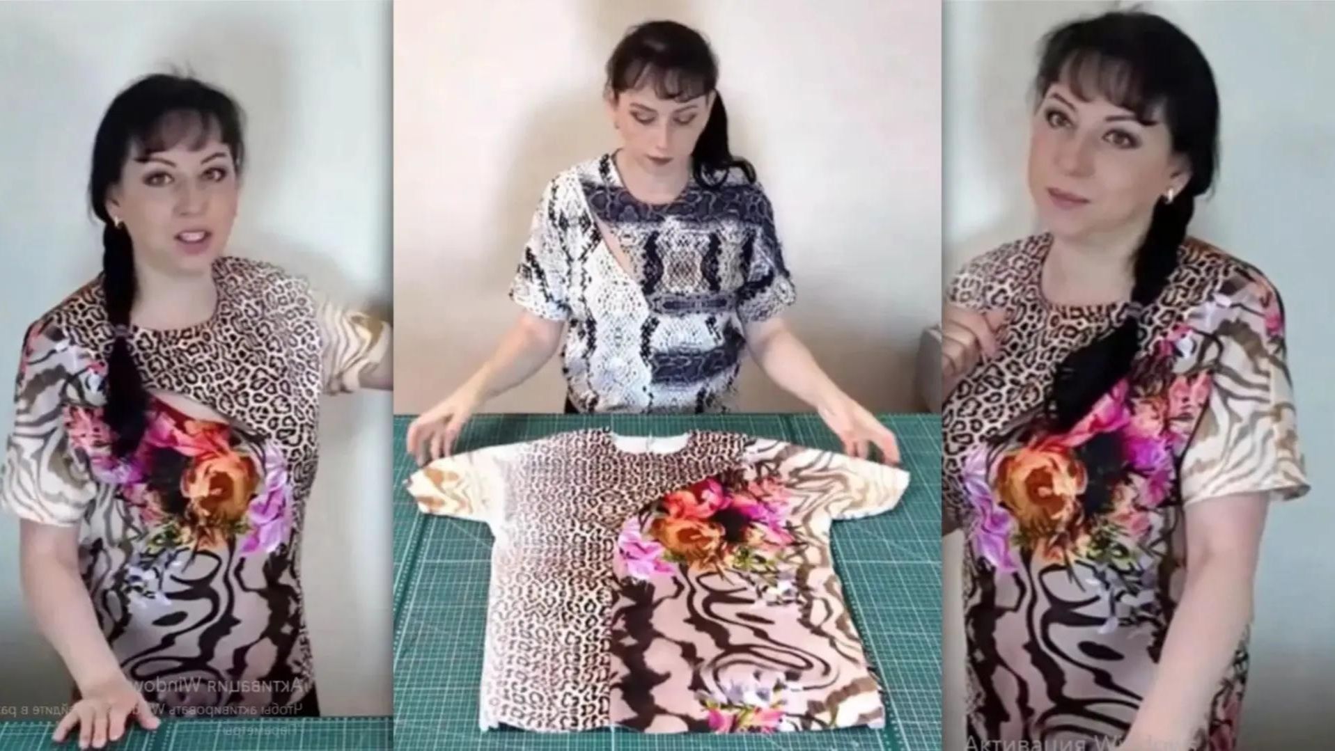 Блузка - футболка с изюминкой. Часть 2. Крой и сборка.