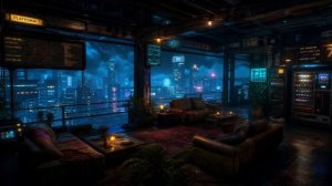 North Loop： Rainy Transit Lounge Ambience for Deep Focus & Relaxation