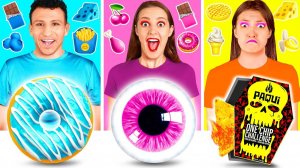 24 Часа Едим Еду Одного Цвета Челлендж # Забавные Лайфхаки с Едой от Fun Challenge