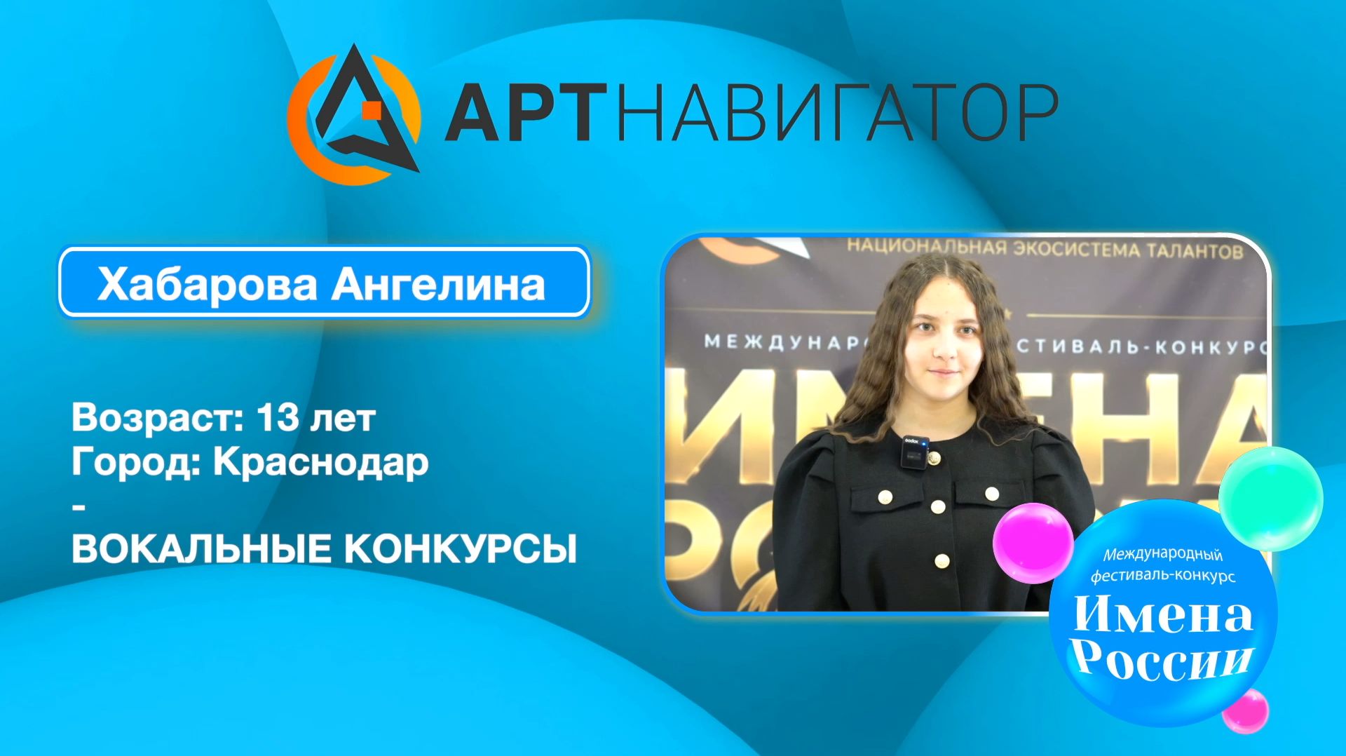 Хабарова Ангелина ИМЕНА РОССИИ Нальчик