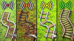 Экспериментальная подборка рельсов с разным Wi-Fi в Майнкрафте