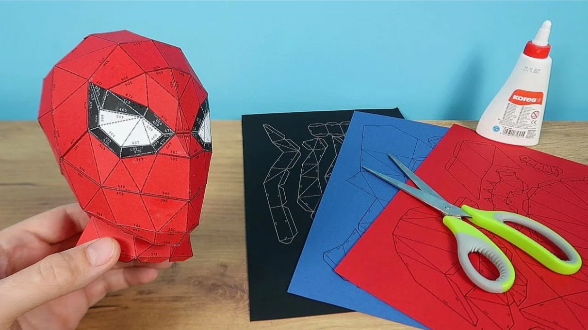 DIY Бумажная скульптура Человека Паука с Алиекспресс! 3D Пазлы из бумаги! смотреть онлайн