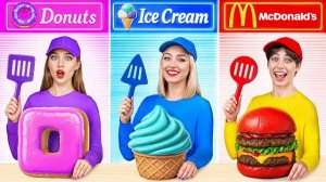Кулинарный Челлендж МакДональдс vs Мороженое vs Пончики _ Смешные Ситуации с Едой Multi DO Challenge