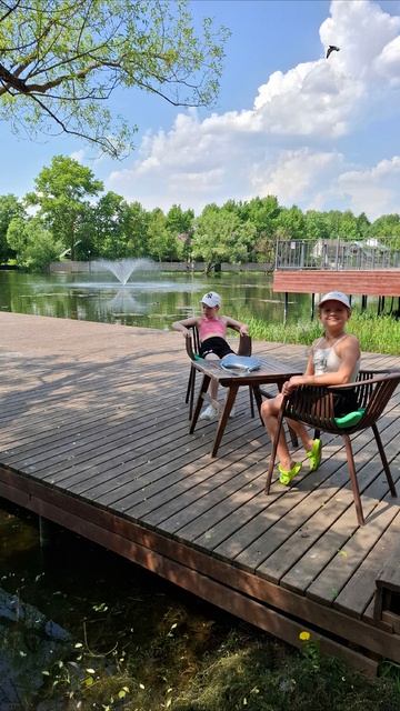 Прогулка на пруду с девочками🥰🏞Таисия в эфире июнь 2026 #лето #каникулы #дети #июнь #отдых