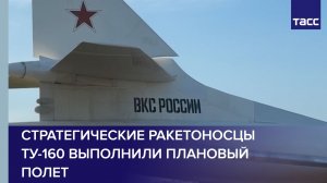 Стратегические ракетоносцы Ту-160 выполнили плановый полет
