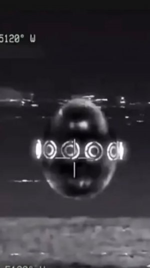 🛸 Не отредактированное военное видео НЛО в инфракрасном диапазоне.