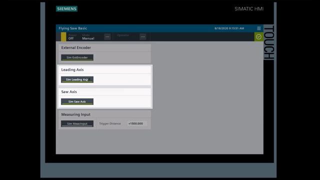 SIEMENS Flying Saw Basic App Example смотреть онлайн