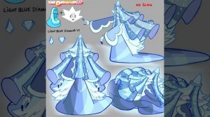 Show diamond fusion of white and blue diamond