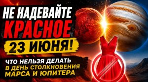 Не надевайте красное 23 июня. День столкновения Марса и Юпитера.