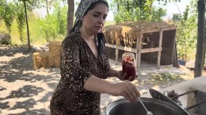 Курица со свежими овощами Рыба на костре Азербайджанская Кухня Деревенская Кухня  Рецепты