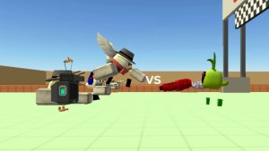 я,Супер чикен и Руди петушок vs бонни24к