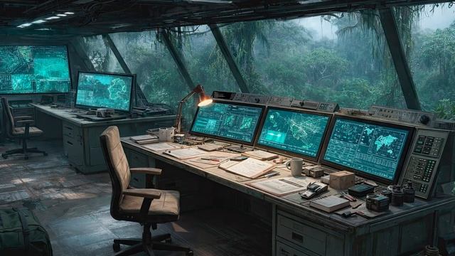 ALONE： Abandoned Jungle Communication Station Music 🌿 ｜ Dark Ambient Rain Sounds
