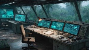 ALONE： Abandoned Jungle Communication Station Music 🌿 ｜ Dark Ambient Rain Sounds