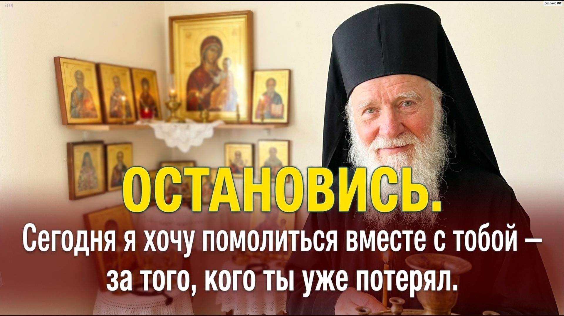 Остановись.Сегодня я хочу помолиться вместе с тобой — за того, кого ты уже потерял. смотреть онлайн