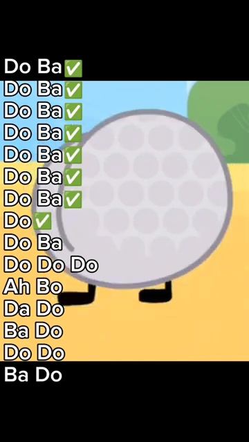 Golf Ball doing her funny little dance! 🤩 #shorts #capcut #bfdi #bfdia #idfb #bfb #tpot