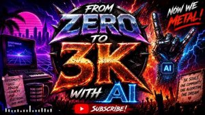 FROM ZERO TO 3K WITH AI ⚡ The Ultimate AI Metal Anthem for 3000 Subscribers