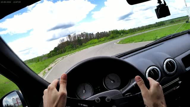 Чуть не улетел с трека. АСК Вираж 20.06.2026. Renault Logan AIRFrance.