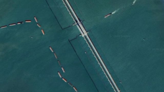 ‼️🇷🇺🏴☠️Враг обсуждает новые снимки системы защиты Крымского моста ▪️Google maps обновили спутни смотреть онлайн