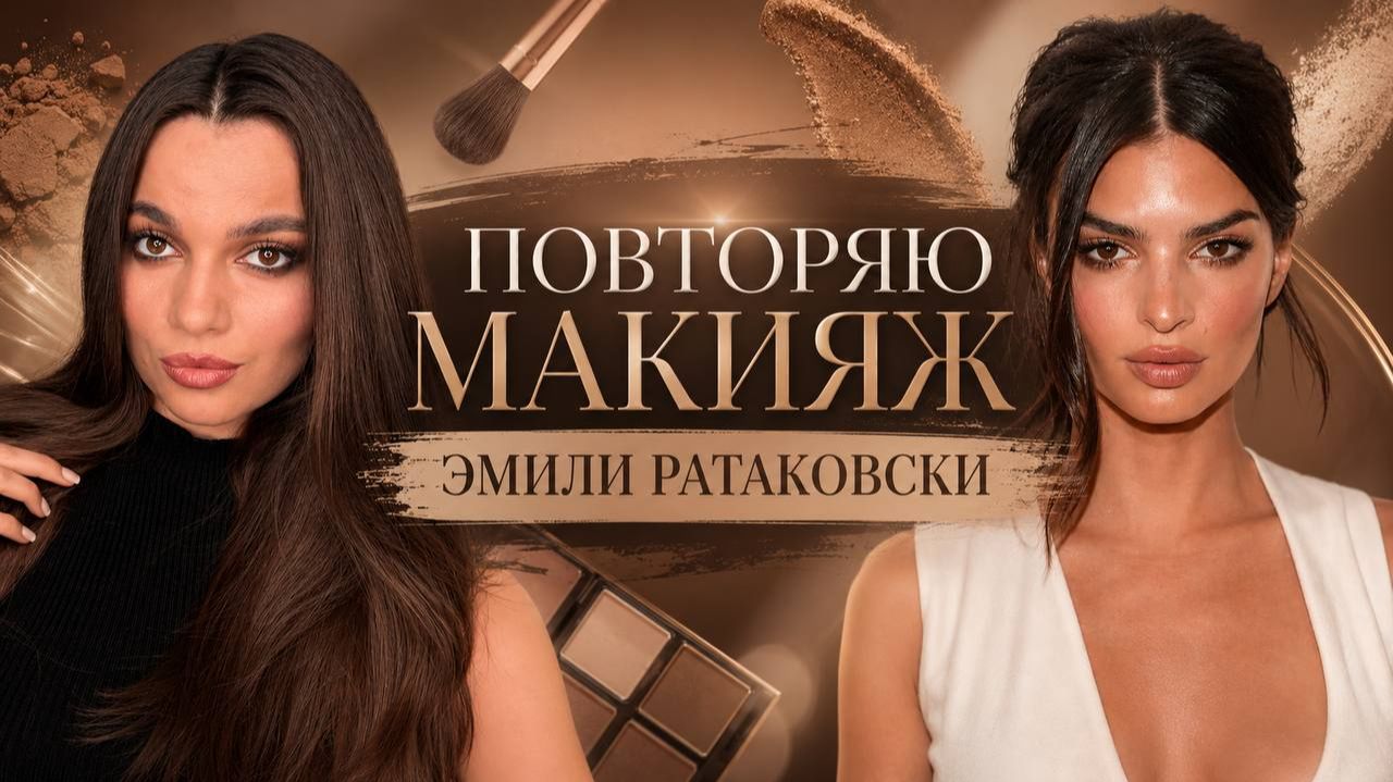ДЕЛАЮ МАКИЯЖ КАК У МОДЕЛИ ЭМИЛИ РАТАКОВСКИ! смотреть онлайн