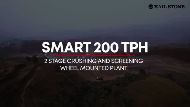 Мобильная дробильно-сортировочная установка HAILSTONE Smart 200 производительностью 200 тн/ч смотреть онлайн