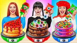 Кулинарный Челлендж# Уэнсдей Против Бабушки # Смешные Ситуации с Едой