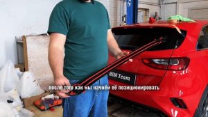 Установка спойлера на 3м скотч, универсальный