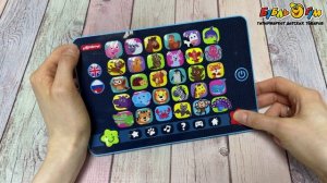 359969 Планшет Азбукварик Зоовикторина с двумя языками 250 вопросов звуков и игр с 3лет