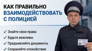 Как правильно взаимодействовать с полицией