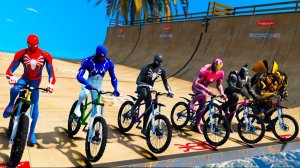 От Человека‑Паука до Венома: экстремальный BMX челлендж в GTA 5
