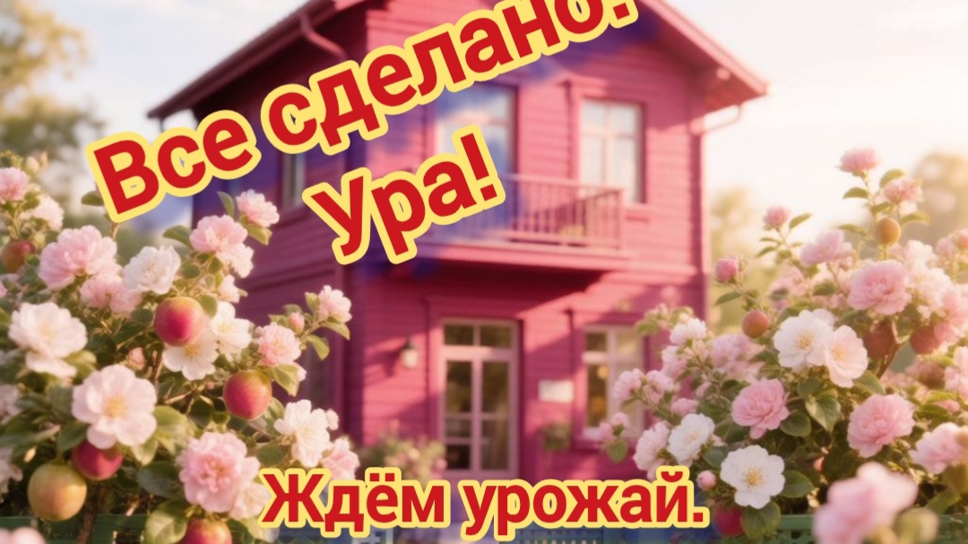 Ура, посадки закончились. Ждём урожай!