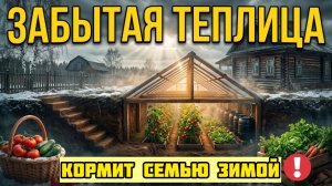 Забытая теплица, которая кормит семью зимой без газа и электричества
