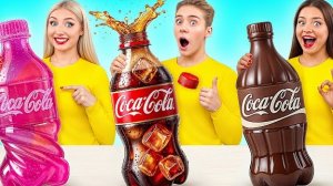 Мармеладная еда vs Настоящая еда vs Шоколадная еда Челлендж | Кухонные Войны