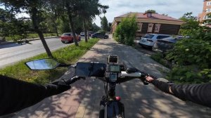 По Томску на электровелосипеде ул.Красноармейская