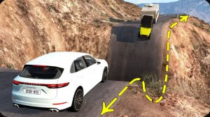 Автомобили против гигантского провала — BeamNG Drive — 🔥 ULTIMATE Edition: Компиляция