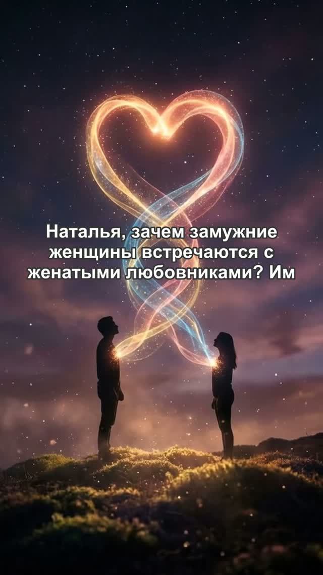 Зачем замужние женщины встречаются с женатыми мужчинами