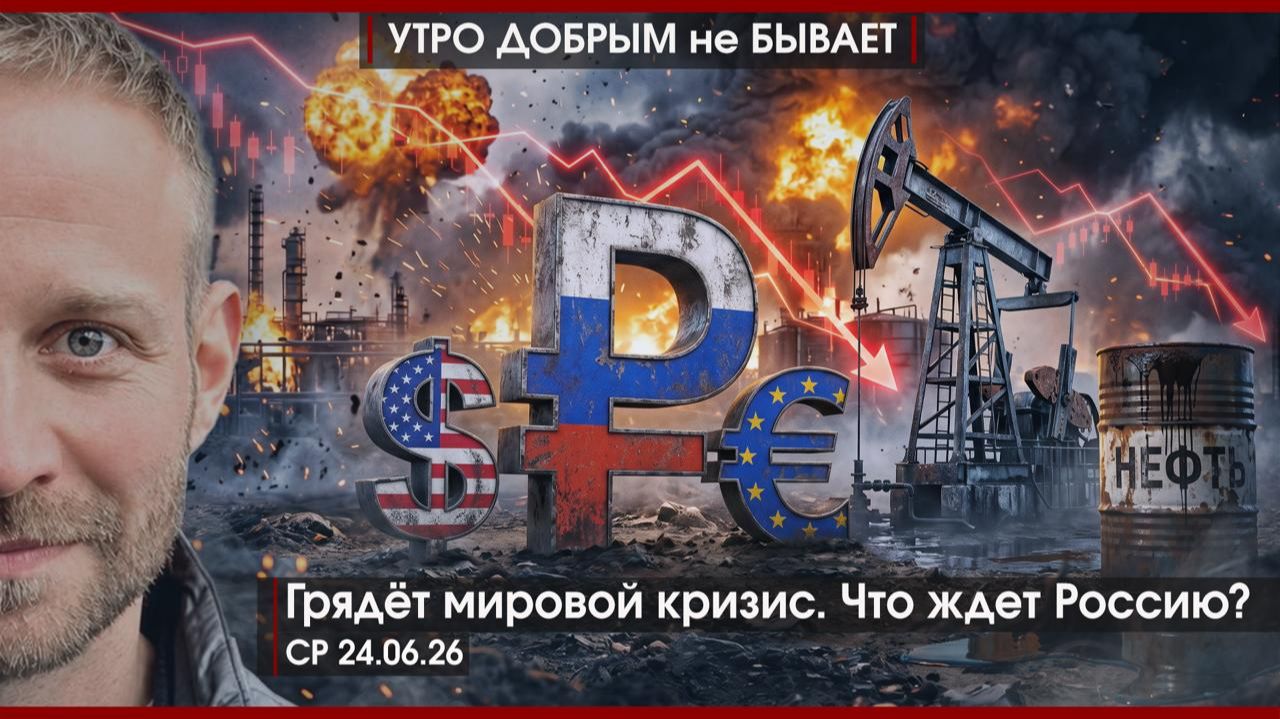 Грядёт мировой кризис. Что ждет Россию? | Как на Украине испарились $200 млн |УДнБ |24.06.26 смотреть онлайн