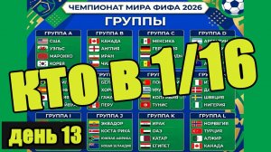 ЧМ 2026. День 13. Кто вышел в плей-офф? Результаты, расписание, таблицы + 3 рекорда Месси.