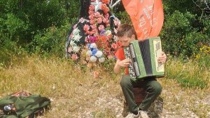 Над станицей Эреванской звучит баян в исполнении моего внука Змиевского Николая !!!