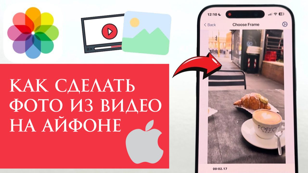 Как сделать фото из видео на айфоне
