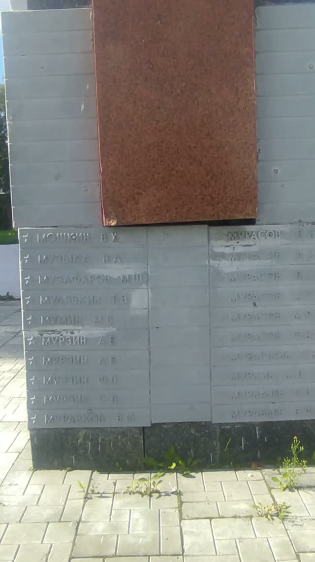 Мемориал памяти сибиряков-фронтовиков, г. Топки, Кемеровская область Фрагмент 9