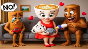 Tung Tung Sahur sad love Story Ballerina Cappuccina & Son in Granny House | funny horror animation
