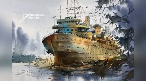 Мастер-класс по акварели - рисуем старый корабль