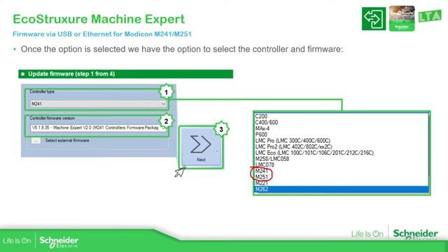 EcoStruxure Machine Expert Training - M66 Download application via USB to M262 смотреть онлайн