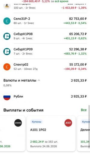 Пришли купоны от Самолета, Уральской Кузницы и Легенды #облигации