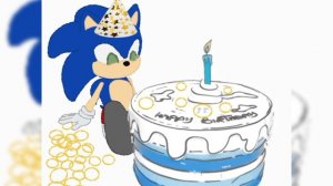 С днём рождения Соник!🥳🔵🦔