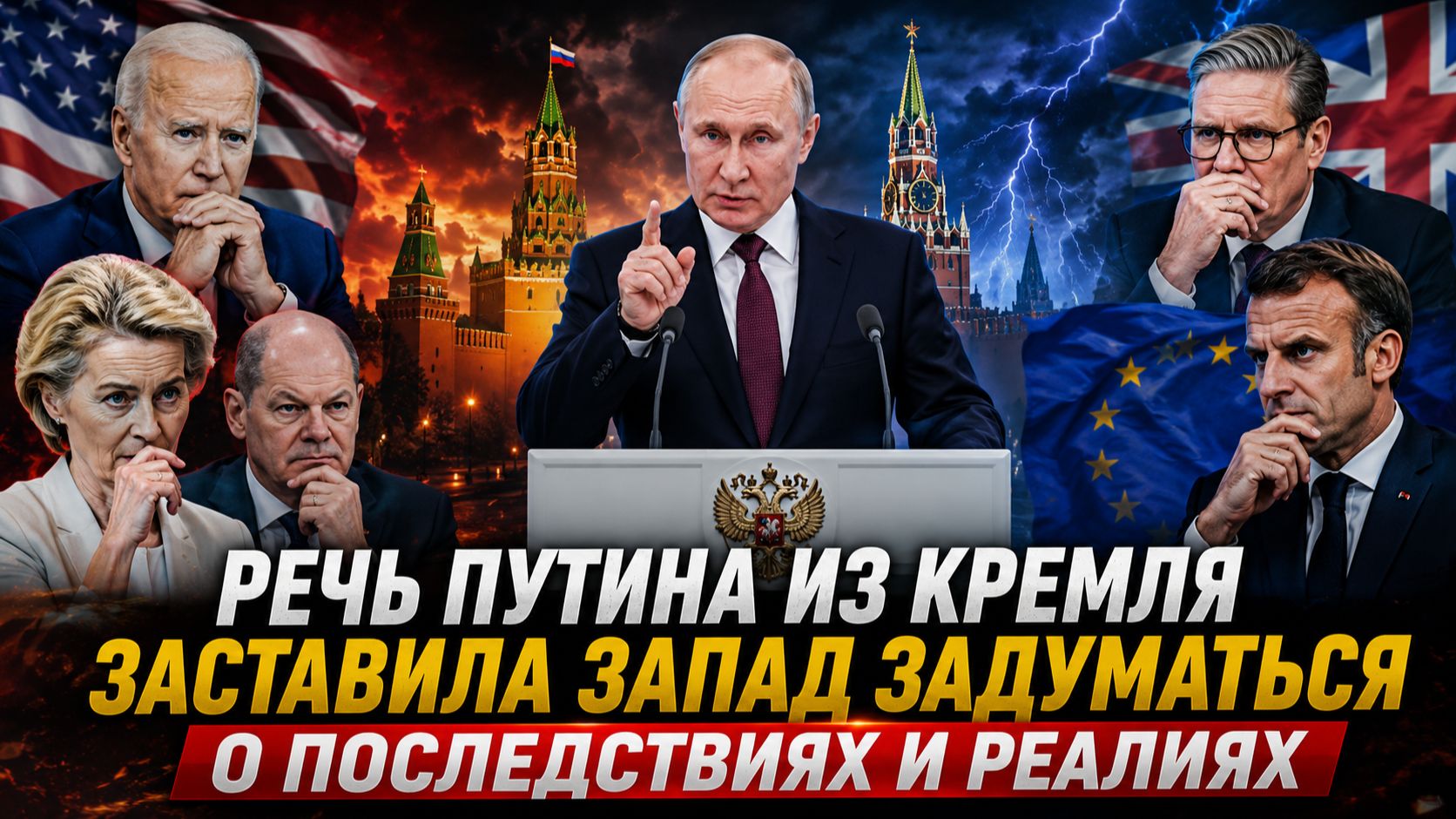 Речь Путина Из Кремля Заставила ЗАпад Задуматься о Последствиях и реалиях смотреть онлайн