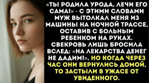 «Ты родила урода!» — муж со свекровью вышвырнули меня с больным ребенком из машины на трассе.